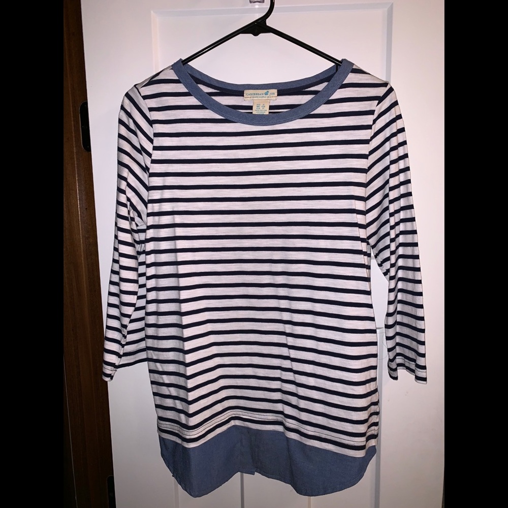 Caribbean Joe striped long sleeve
